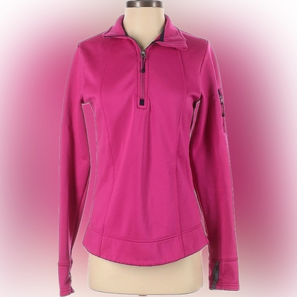 LANDS END - Pink Track Yoga Athletic Jacket Size Small (tall)